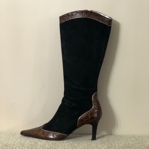 🌺NEW MAX DE CARLO ITALIAN BOOTS SIZE 8 - Picture 1 of 8